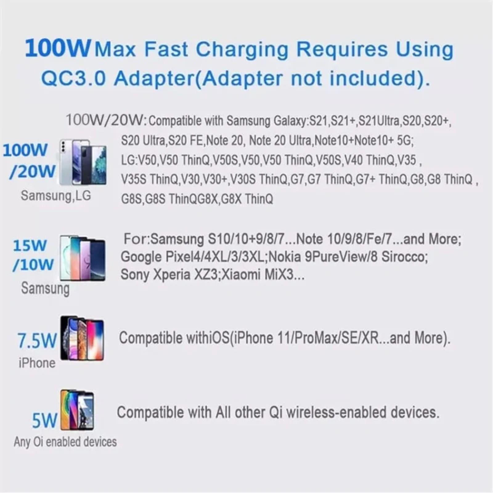 9eight5 Wireless Charger Pad (300W) reacondicionado - Reebelo España