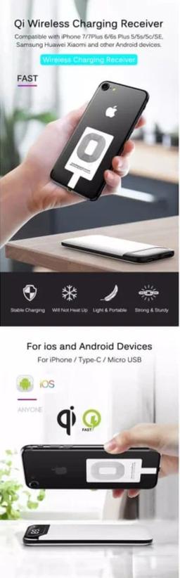 9eight5 Wireless Charging Receiver Type C Devices reacondicionado - Reebelo España