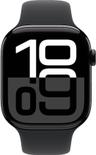Apple Watch Series 10 (GPS) - 64GB - 42 mm - Negro Azabache Caja de aluminio with Negro Caucho Correa deportiva - Talla S/M