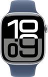Apple Watch Series 10 (GPS) - 64GB - 42 mm - Plateado Caja de aluminio with Vaquero Caucho Correa deportiva - Talla única
