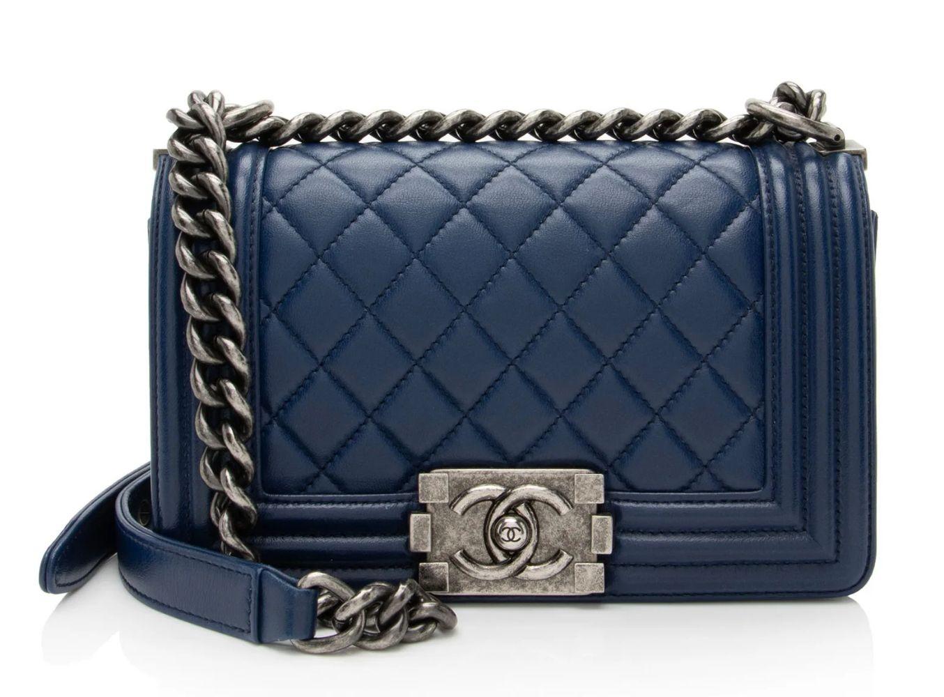 Chanel Lambskin Small Boy Bag reacondicionado - Reebelo España