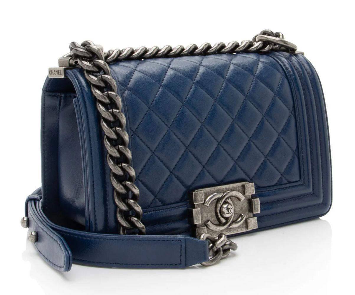 Chanel Lambskin Small Boy Bag reacondicionado - Reebelo España