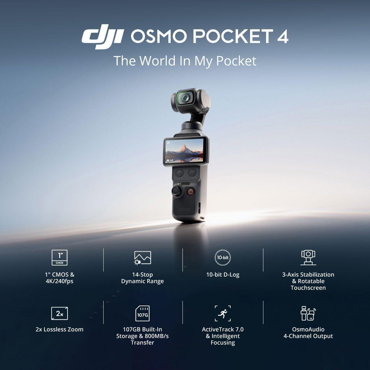 DJI Osmo Pocket 4 Creator Combo reacondicionado - Reebelo España