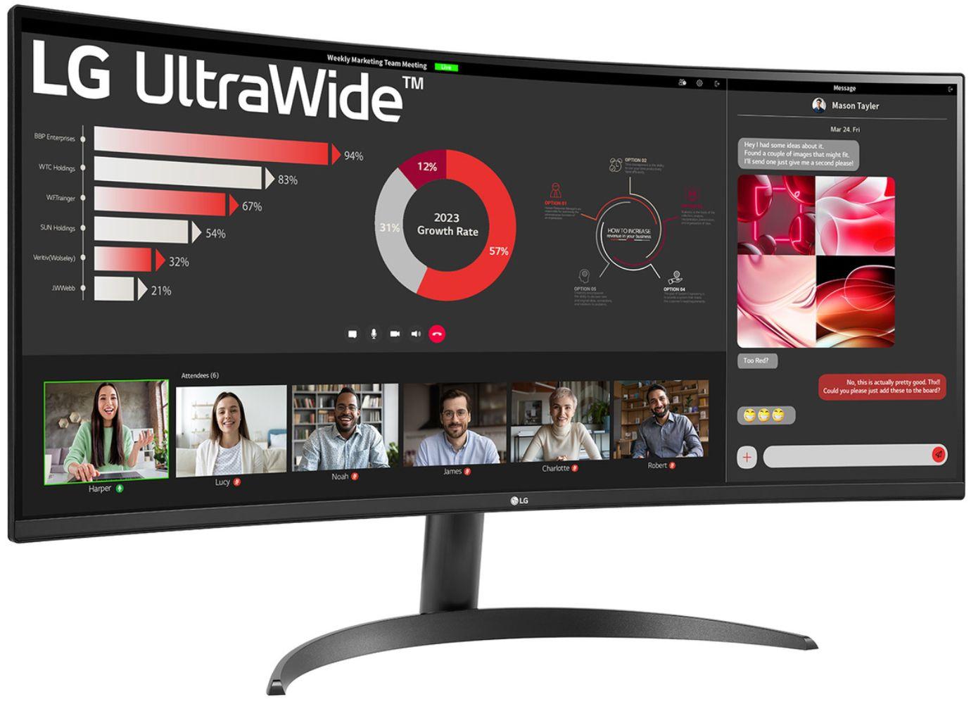 LG 34WR50QK-B Monitor Curvo UltraWide QHD 34" reacondicionado - Reebelo España