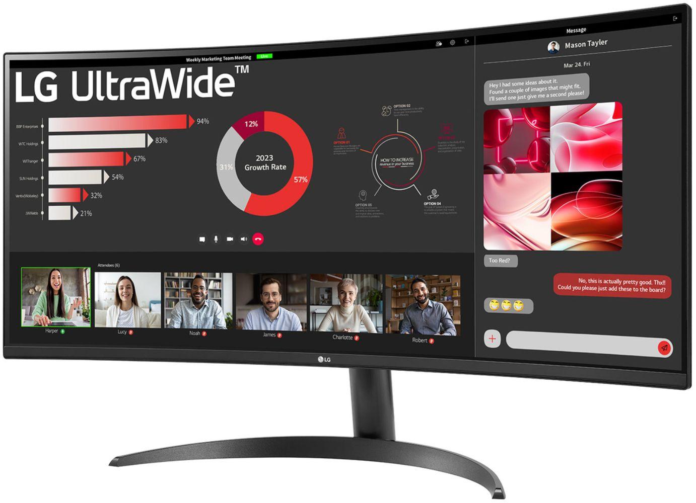 LG 34WR50QK-B Monitor Curvo UltraWide QHD 34" reacondicionado - Reebelo España