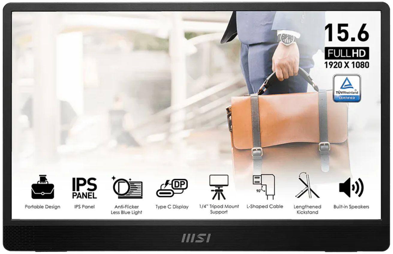 MSI PRO MP161 E2U Monitores Portátiles 15.6" reacondicionado - Reebelo España