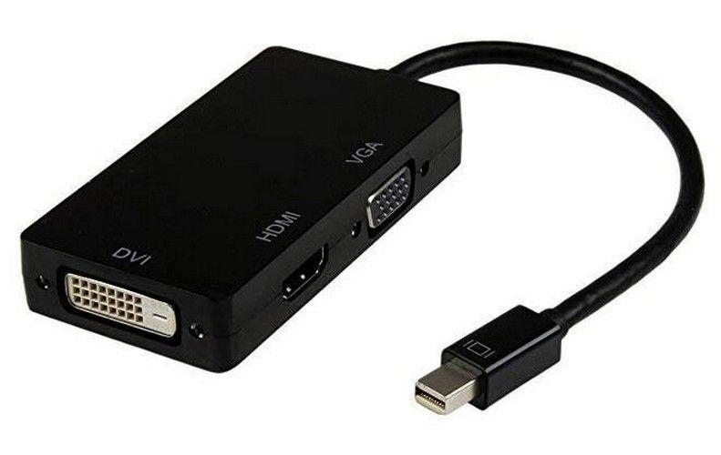 8ware Hub Adaptador Convertidor 3 en 1 Thunderbolt Mini DP DisplayPort a HDMI DVI VGA con Cable para MacBook Air Mac Mini Microsoft Surface Pro 3/4/5 reacondicionado - Reebelo España