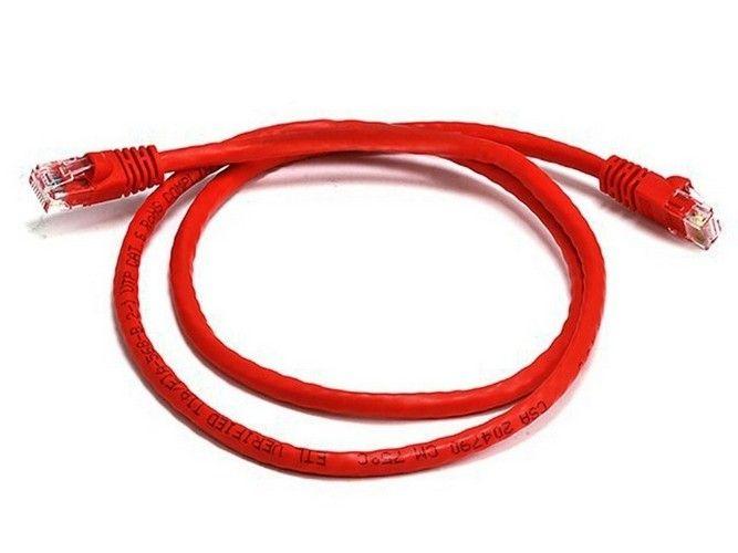 Cable 8Ware CAT6A de 0.25m (25cm) - Color Rojo, RJ45 Ethernet, Red LAN UTP, Cable de Conexión Sin Enganches reacondicionado - Reebelo España