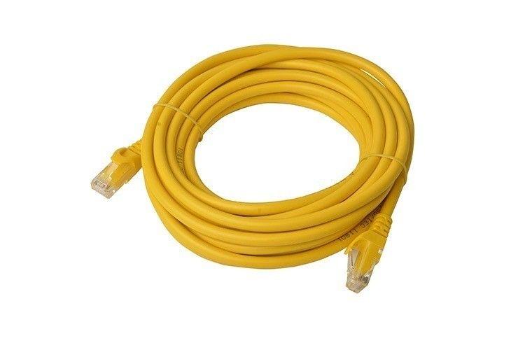 8Ware Cable CAT6A 5m - Color Amarillo RJ45 Ethernet Network LAN UTP Cable de Conexión Snagless reacondicionado - Reebelo España