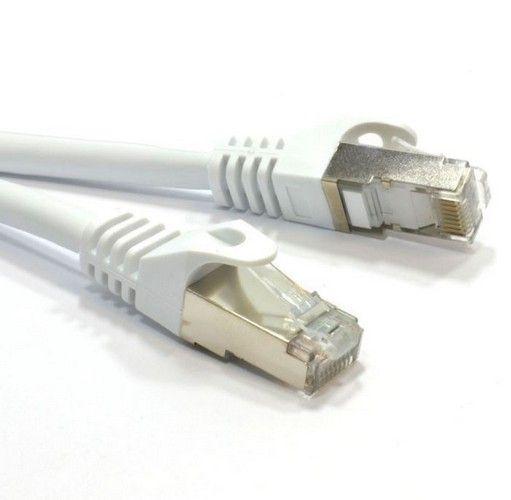 Cable Blindado Astrotek CAT6A 5m Color Gris/Blanco 10GbE RJ45 Ethernet de Red LAN S/FTP LSZH Cordón 26AWG Funda PVC reacondicionado - Reebelo España
