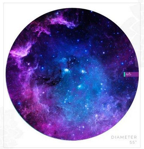 GALAXY ROUND BEACH TOWEL unisex Eco-friendly round towel sand free meditation inspired made from recycled plastic bottles reacondicionado - Reebelo España