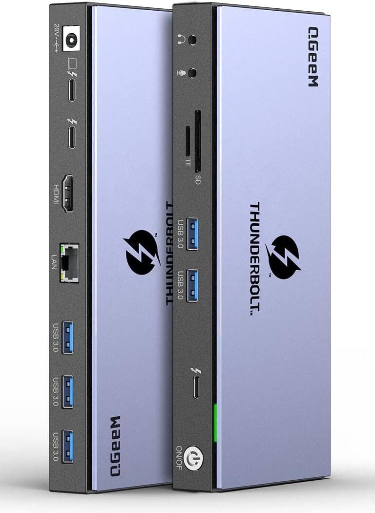 QGeeM 16 in 1 Universal USB C Thunderbolt 4 Docking Station reacondicionado - Reebelo España