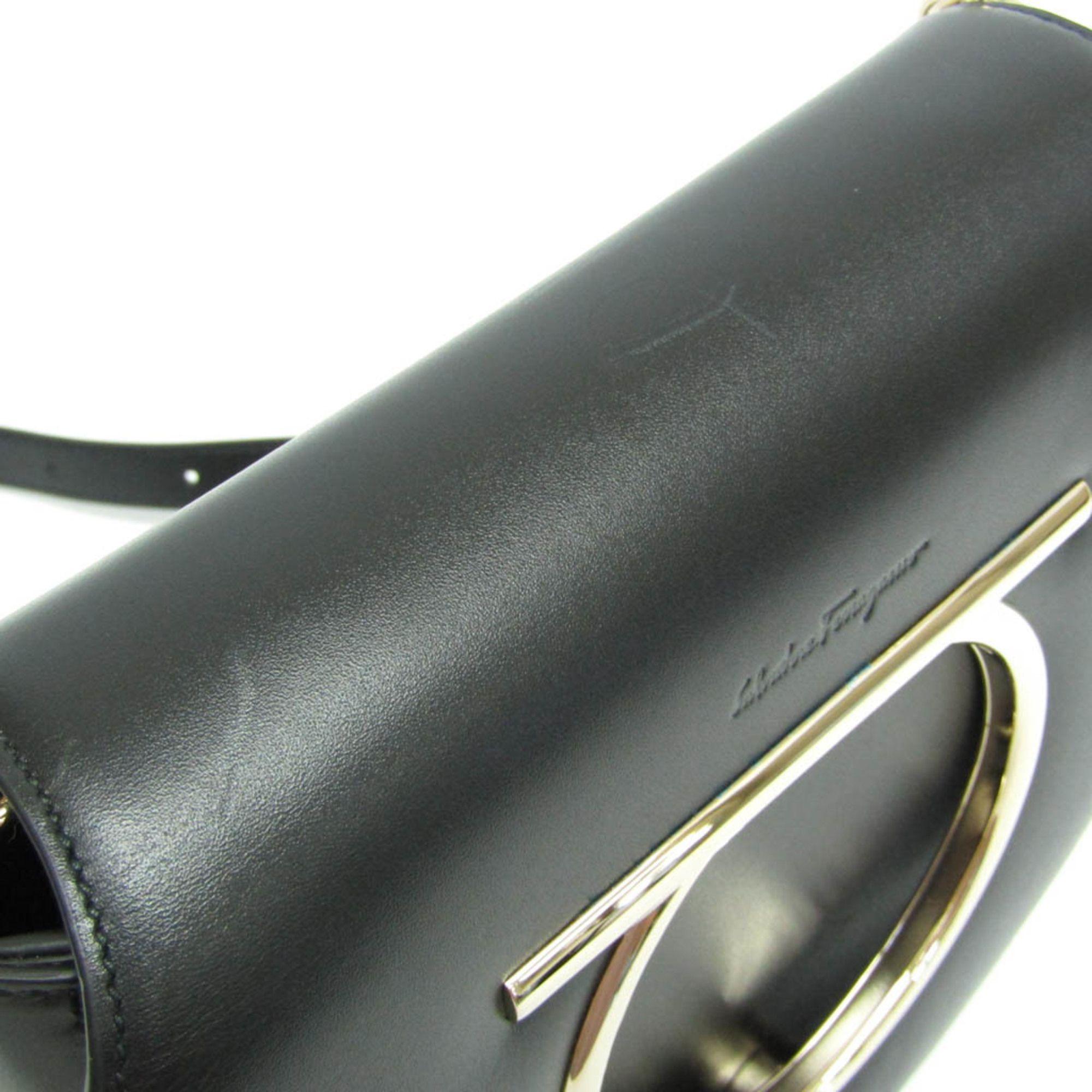 Salvatore Ferragamo Gancini Leather Handbag Shoulder Bag reacondicionado - Reebelo España