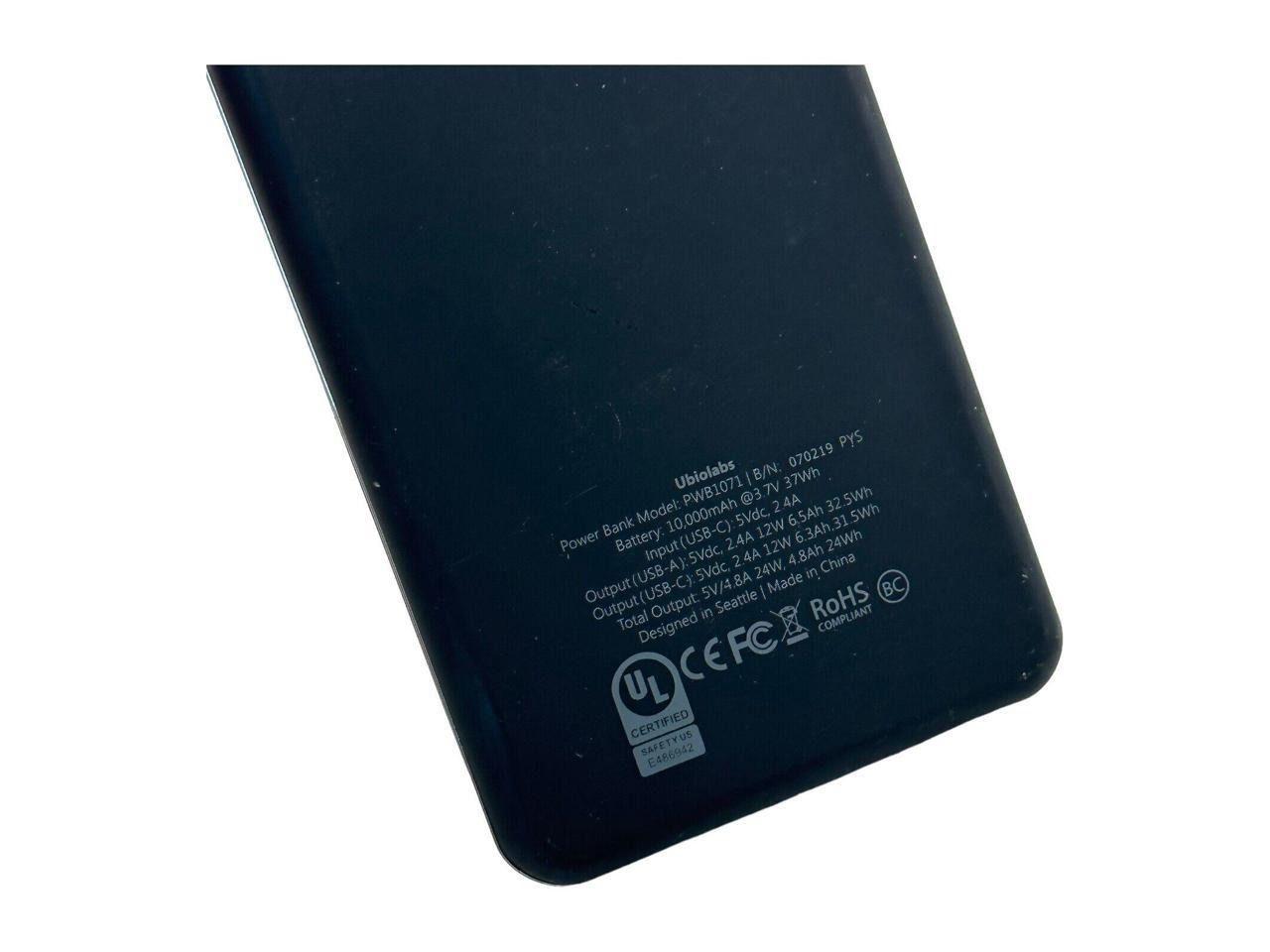 Ubio Labs PWB1071 Universal 10000 mAh Slim Power Bank reacondicionado - Reebelo España