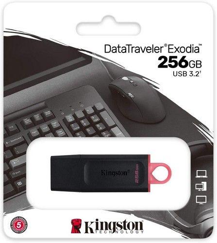 Kingston USB Drive 3.2 DataTraveler Exodia 256GB 3.2 Flash Drive DTX/256GB Red reacondicionado - Reebelo España