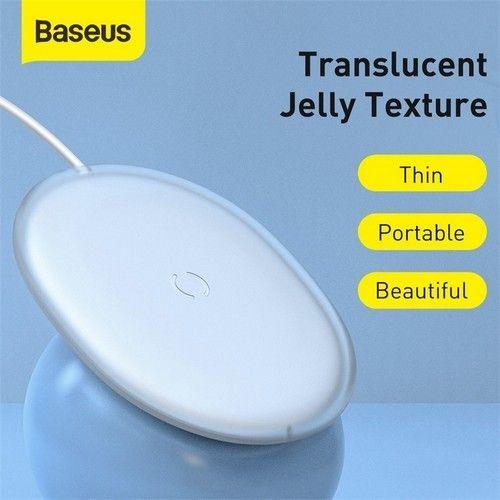 Baseus Wireless Charger Jelly FAST Charger Pad 15W Blanco Para iPhone13 12 Samsung reacondicionado - Reebelo España
